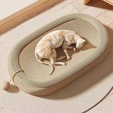 Oval Cat Scratcher Board Bed