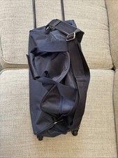 Navy Travel Luggage Hold-all/Shopping Bag On Wheels