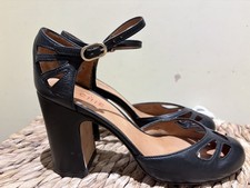 Retro Heels | Black |  T-strap