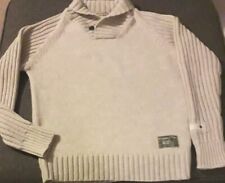 Osaka Tiger Raw Sweater in Beige, Acrylic and Wool Blend, Size Large