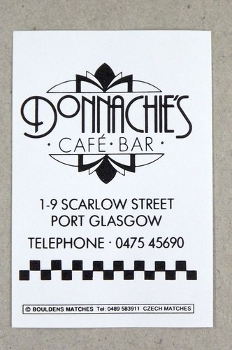 Matchbox label donachie - matchbox, donachie’s
