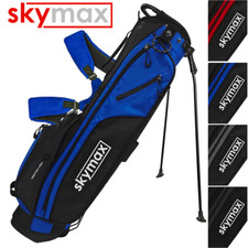 SKYMAX AIR ULTRA LIGHTWEIGHT 4 WAY GOLF STAND CARRY BAG +RAIN HOOD & 5 POCKETS