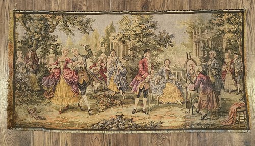 Vtg belgian tapestry - belgian, french