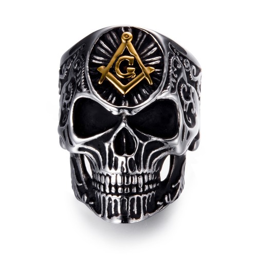 Men titanium steel masonic - titanium,
