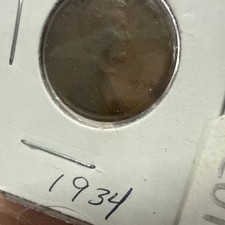 1934 Lincoln Wheat Penny| Rare