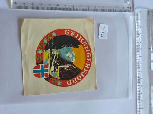 Vintage geirangerfjord norway - vintage,