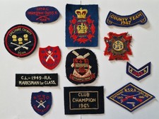 Collection Vintage Rifle Shooting Cloth Patches / Badges - 1940's & 60's