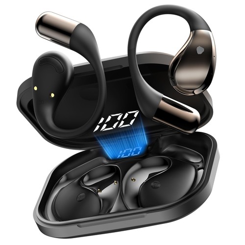 Open ear headphones bluetooth - open,