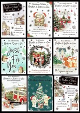 BROTHER AND SISTER IN LAW CHRISTMAS CARD  Quality Cards - Great Choice of Design
