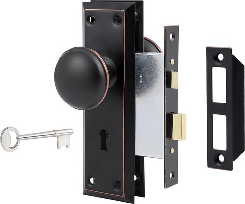 Vintage mortise lock set - lock, for