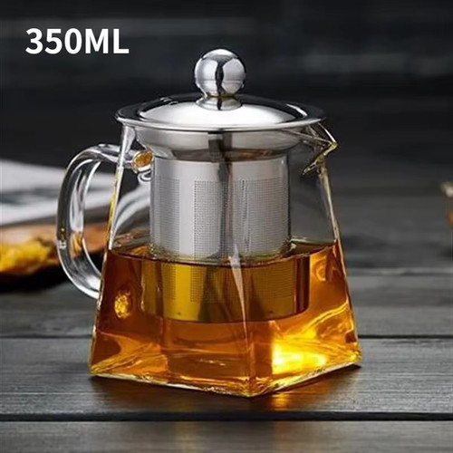 Glass teapot with infuser - with,