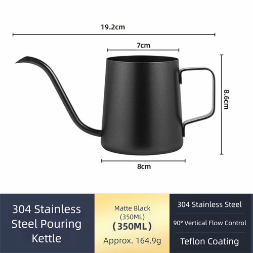 Long spout drip kettle - long,