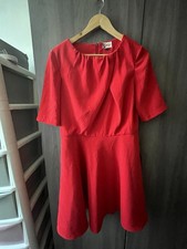 Boutique By Jaeger Women's Classy Red Knee-length Dress UK Size 14