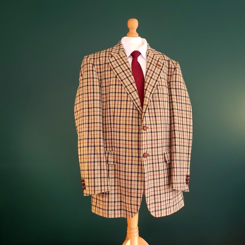 Daks tweed blazer jacket - tweed,