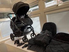 Icandy Orange 4 Crushed Velvet Double Pram/Pushchair