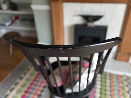 Vintage swedish wooden black - vintage,