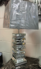 Luxury Crushed Diamond Mirror table lamp, Glitz Bling sparkle mirrored lamp