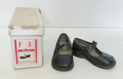 Black leather children shoes - children's,