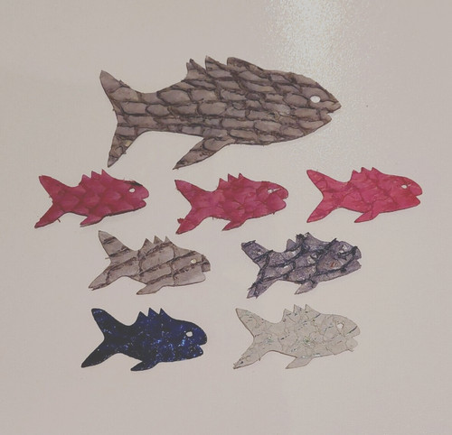 Genuine carp fish leather - genuine, cut