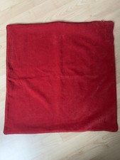 NEXT RED VELOUR CUSHION