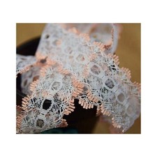 5 Metres Knitting Lace, peach