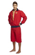Lifeguard Adult Best Dressed Fancy Dress Beach Guard Red