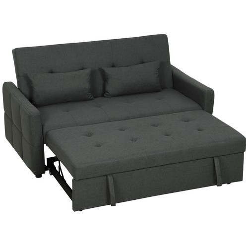 Homcom seater sofa bed with - 2,
