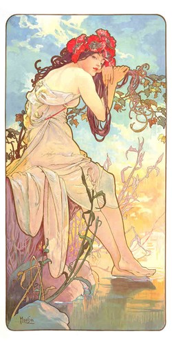 Summer alphonse mucha - summer,
