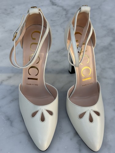 Gucci white leather - leather, size