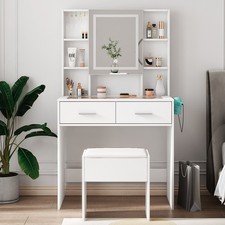 LED Dressing Table Stool Set