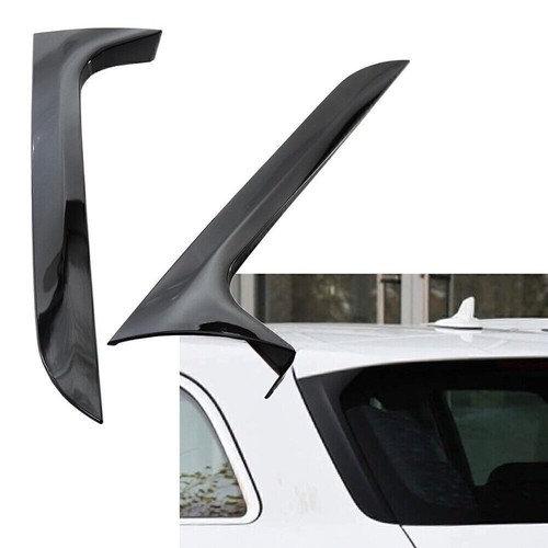 2xgloss black rear window - black,