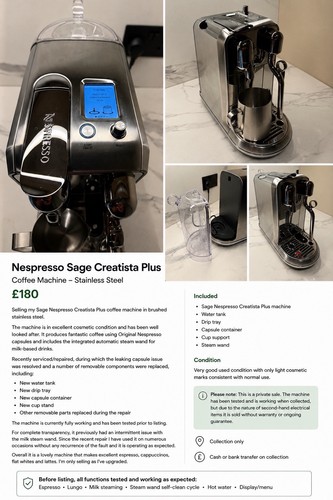 Sage nespresso creatista plus - sage,