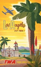 1950s TWA Los Angeles Travel