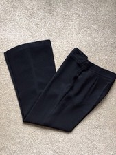 PRINCIPLES PETITE BLACK BOOTCUT SMART TROUSERS SIZE 10-12 LEG 30 EXCON