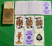 Old c1950 Vintage * SMITHS CRISPS * Food Advertising Playing Cards special ace