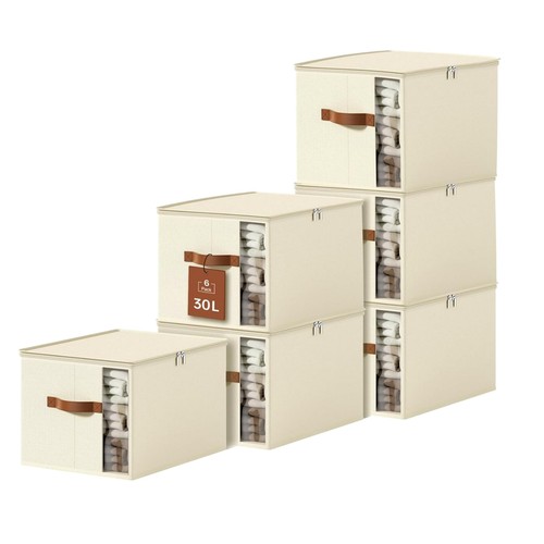 Foldable linen closet storage - foldable,
