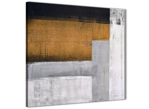Orange grey painting abstract - painting,