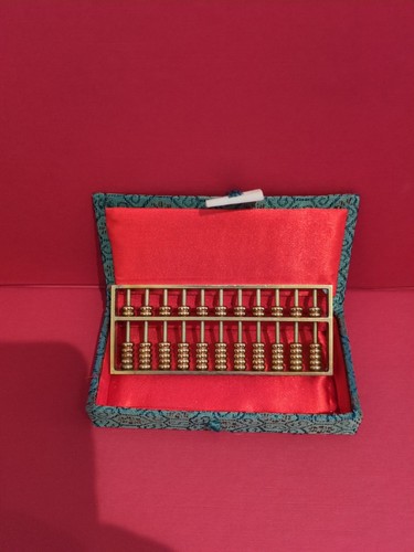 Vintage brass abacus silk - abacus, in