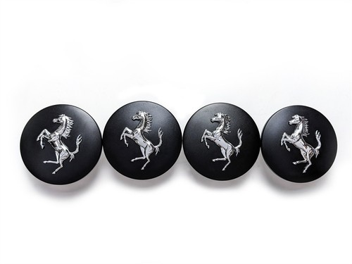Matte black wheel center caps - matte,