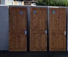 Four Wooden Pine Panel Smooth Internal Doors