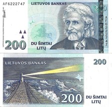Lithuania 200 litų 1997 - , p-63