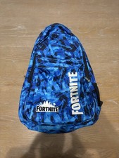 Fortnite Camo Blue Backpack Children's School Bag Adjustable Straps