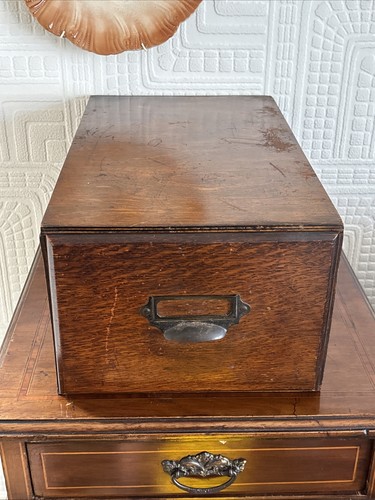 Vintage wooden large card - large,