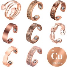 99.99% Pure Copper Rings Thumb