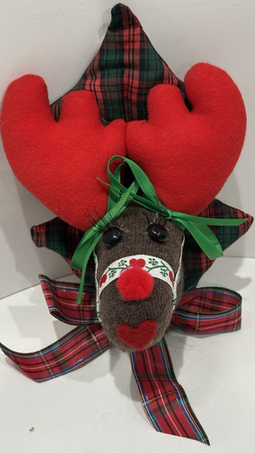 Reindeer sock monkey wall door - sock,