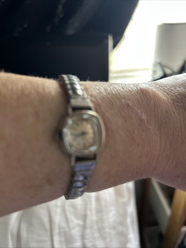 Silver stretchy watch - stretchy, with