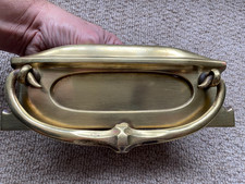 Solid Brass Letterbox with Door Knocker  Art Nouveau Front Door 8.5"W