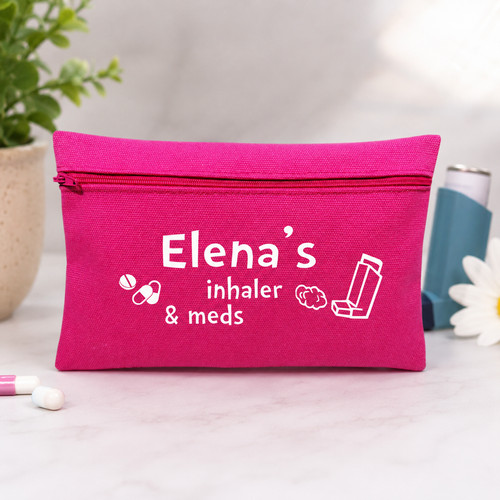 Asthma inhaler bag pouch - inhaler,