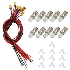 10 sets Warm White 4.5mm Screw
