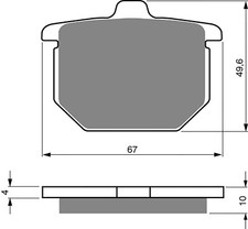 Brake Disc Pads Goldfren Front